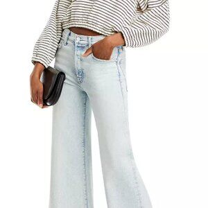 MOTHER Denim The Tomcat Roller High Rise Wide Leg Jeans in Glamour Shot 30